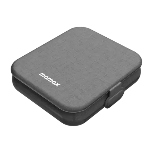 Bộ sạc không dây MOMAX UD30MFI Q.Mag Go 2 trong 1 MagSafe 15W