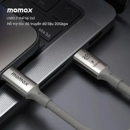 Cáp sạc bện nylon MOMAX DC31 Elite USB-C sang USB-C 100W USB 3.2 Gen 2x2 - Hình ảnh 4
