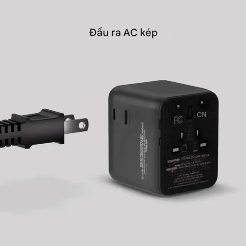 Bộ sạc du lịch MOMAX UA26 GaN 3 cổng 1-World² 20W với AC kép - Hình ảnh 15