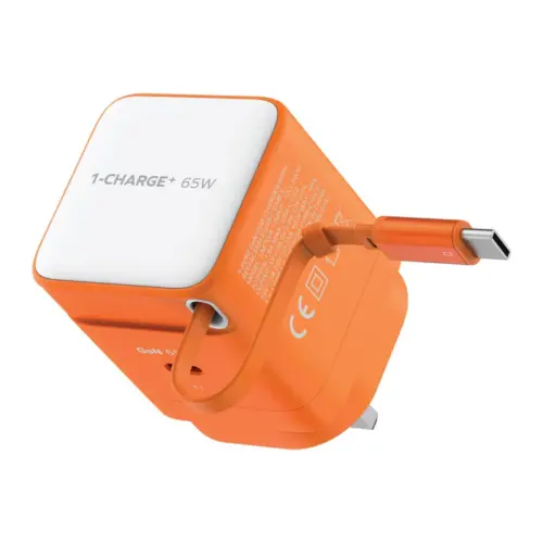 Bộ sạc MOMAX UM76UK GaN 1-Charge+ 1 cổng có cáp USB-C tích hợp 65W - Hình ảnh 3