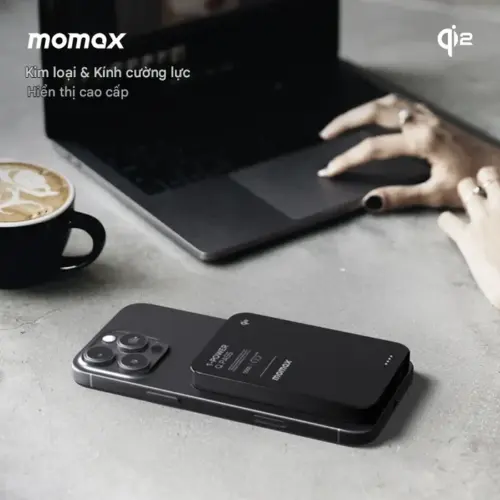 Pin dự phòng không dây từ tính MOMAX IP129Q2 Power Q.Pass Qi2 5000mAh - Hình ảnh 7