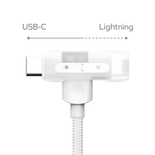 Cáp sạc bện nylon MOMAX DL56 1-Link Flow Duo USB-C sang USB-C & Lightning 60W 1,5m - Hình ảnh 2