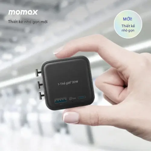 Bộ sạc du lịch MOMAX UA29 GaN 2 cổng USB-A và USB-C 20W 1-World² - Hình ảnh 16