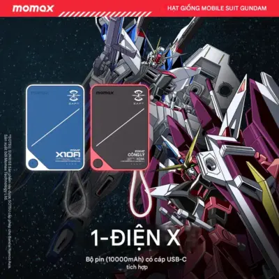 Pin dự phòng MOMAX IP152GD Power X Power Bank 10000mAh có cáp USB-C tích hợp - Phiên bản giới hạn - Sở hữu nguồn năng lượng di động mạnh mẽ và độc đáo với <strong>Pin dự phòng MOMAX IP152GD Power X Power Bank 10000mAh có cáp USB-C tích hợp - Phiên bản giới hạn</strong>. Dung lượng 10000mAh cung cấp năng lượng dồi dào cho điện thoại, máy tính bảng và nhiều thiết bị khác. Tính năng đột phá là cáp USB-C được tích hợp gọn gàng ngay trên thân pin, giúp bạn sạc thiết bị hoặc sạc lại pin mà không cần mang theo dây riêng. Phiên bản giới hạn mang đến vẻ ngoài độc đáo, thể hiện cá tính. Nhỏ gọn, tiện lợi và đa năng, <strong>MOMAX IP152GD Power X Power Bank 10000mAh có cáp USB-C tích hợp - Phiên bản giới hạn</strong> là người bạn đồng hành lý tưởng cho mọi chuyến đi và cuộc sống hiện đại. Đừng bỏ lỡ phiên bản đặc biệt này!