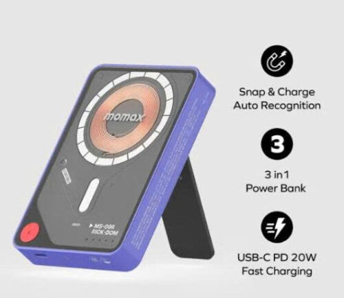 Pin dự phòng không dây từ tính MOMAX IP132GDU Power X Pro+ 10000mAh- Phiên bản giới hạn, có cáp USB-C tích hợp - Hình ảnh 6