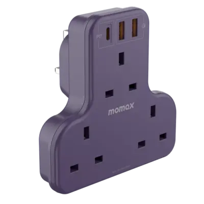 Ổ cắm mở rộng hình chữ T 3 ổ cắm MOMAX US6UK Oneplug có USB - Giải quyết vấn đề thiếu ổ cắm và sạc cho các thiết bị di động với <strong>Ổ cắm mở rộng MOMAX US6UK</strong> Oneplug. Thiết kế hình chữ T độc đáo, siêu nhỏ gọn, giúp bạn dễ dàng tăng số lượng ổ cắm ở những không gian hạn chế. <strong>MOMAX US6UK</strong> tích hợp 3 ổ cắm chuẩn UK và các cổng sạc USB tiện lợi (có thể hỗ trợ sạc nhanh tùy phiên bản), cho phép cấp nguồn cho nhiều thiết bị cùng lúc. An toàn, bền bỉ và cực kỳ tiện dụng để mang theo, <strong>Ổ cắm mở rộng MOMAX US6UK</strong> là phụ kiện không thể thiếu cho mọi gia đình, văn phòng hay khi đi du lịch đến các khu vực sử dụng ổ cắm UK.