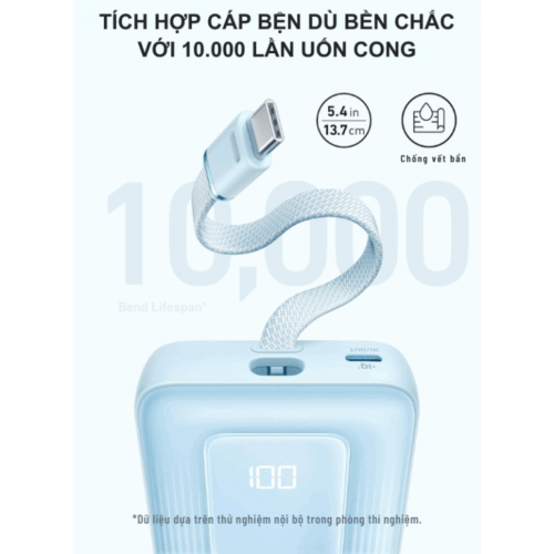 Pin Sạc Dự Phòng Anker A1688 - Anker Zolo 10.000mAh 30W A1688 Tích Hợp Cáp USB-C - Hình ảnh 3