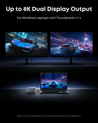 Trạm Chuyển Đổi Anker Prime Thunderbolt 5 Docking Station 14in1 - Kết Nối Tối Thượng, 8K Sắc Nét, Sạc 140W - Khai phóng tiềm năng tối đa cho không gian làm việc chuyên nghiệp của bạn với <strong>Anker Prime Thunderbolt 5 Docking Station 14in1</strong>. Đây là trung tâm kết nối tối thượng, được thiết kế cho các chuyên gia sáng tạo và power user. Với công nghệ Thunderbolt 5 đột phá, trạm chuyển đổi này cung cấp băng thông 80Gbps, hỗ trợ xuất hình ảnh ra nhiều màn hình 8K và sạc nhanh 140W cho laptop của bạn, tất cả chỉ qua một sợi cáp duy nhất. Với 14 cổng kết nối đa dạng từ Thunderbolt 5, USB-C, USB-A, DisplayPort, Ethernet 2.5G đến khe cắm thẻ nhớ, đây là giải pháp toàn diện để loại bỏ mọi giới hạn, dọn dẹp bàn làm việc và nâng cao hiệu suất công việc lên một tầm cao mới.