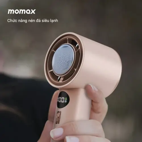 Quạt cầm tay tốc độc cao MOMAX IF18L2 1°Go có tấm làm mát bằng đá - Hình ảnh 4