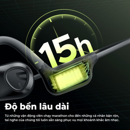 Tai nghe Bluetooth thể thao SoundPEATS RunFree Lite 2, Open-Ear, Driver 16.2mm, Pin 15H, IPX4, Bluetooth 5.3, ENC - Hình ảnh 6