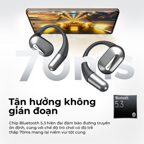 Tai nghe Bluetooth thể thao SoundPEATS HearFit, Open-Ear, Driver 15mm, Bluetooth 5.3, Pin 22H, IPX5, ENC - Hình ảnh 5