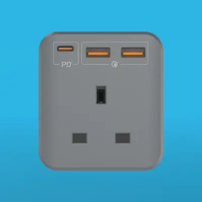 Ổ cắm mở rộng MOMAX US8UK OnePlug 3 Oulet 20W - Giải quyết vấn đề thiếu ổ cắm và sạc chậm với <strong>Ổ cắm mở rộng MOMAX US8UK</strong> OnePlug 3 Outlet 20W. Thiết kế nhỏ gọn tích hợp 3 ổ cắm chuẩn UK và các cổng sạc USB với tổng công suất 20W (hỗ trợ sạc nhanh). <strong>MOMAX US8UK</strong> cho phép bạn cấp nguồn cho nhiều thiết bị cùng lúc một cách an toàn và hiệu quả. Dù ở nhà, văn phòng hay khi đi du lịch đến các quốc gia sử dụng ổ cắm UK, <strong>MOMAX US8UK</strong> là phụ kiện tiện lợi không thể thiếu. Tích hợp các tính năng bảo vệ an toàn, mang lại sự an tâm khi sử dụng.