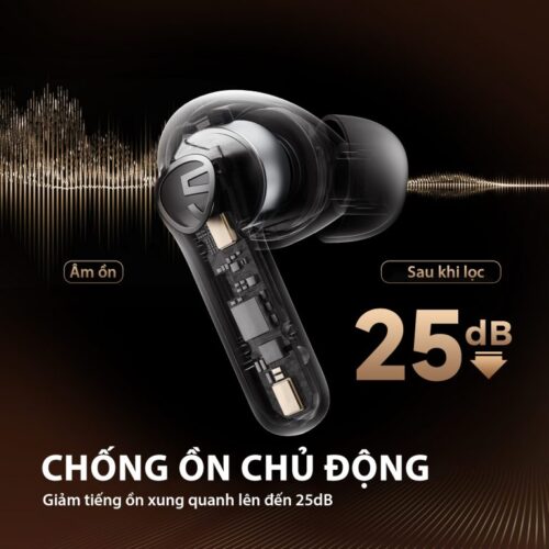 Tai nghe Bluetooth SoundPEATS Life Lite, In-ear, Driver 10mm, Pin 23H, IPX4, Bluetooth 5.3, Game Mode 50ms, ENC Mic - Hình ảnh 6