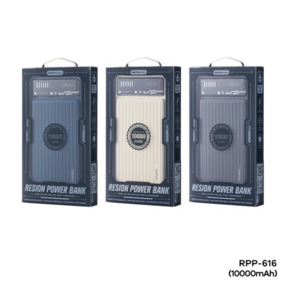 Pin Sạc Dự Phòng Remax RPP-616, Siêu Mỏng 10000mAh, Sạc Nhanh QC 22.5W/PD 20W, Nhiều Màu Ngẫu Nhiên