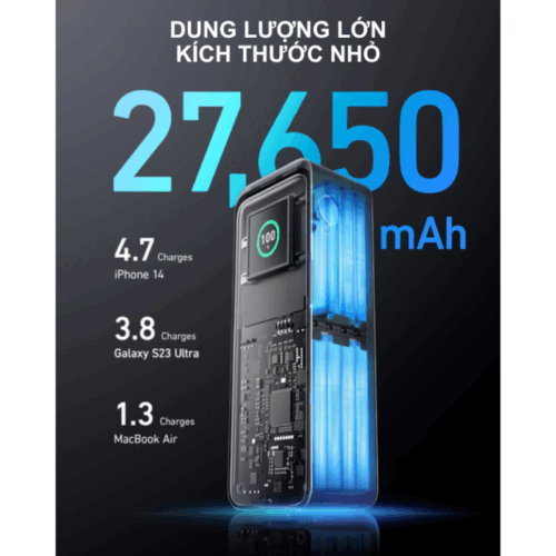 Pin Dự Phòng Anker A1340 – Pin Dự Phòng Anker Prime 27650mah 250W, điều khiển qua app, PD 140W, dành cho laptop, điện thoại A1340 - Hình ảnh 4