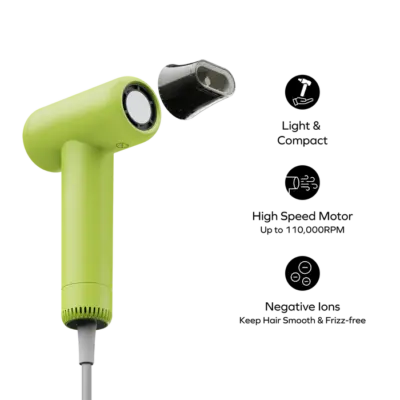 Máy sấy tóc MOMAX HL13U ion siêu tốc 1-Care Hair Mini - Trải nghiệm sấy tóc nhanh chóng, hiệu quả và bảo vệ tóc tối ưu với <strong>Máy sấy tóc MOMAX HL13U</strong> Ion Siêu Tốc 1-Care Hair Mini. Thiết bị này kết hợp công suất mạnh mẽ của động cơ siêu tốc với công nghệ ion tiên tiến, giúp tóc khô nhanh hơn, giảm xơ rối và tăng độ bóng mượt. Thiết kế "Mini" nhỏ gọn, nhẹ nhàng, lý tưởng để mang theo khi du lịch hoặc sử dụng hàng ngày tại nhà. <strong>MOMAX HL13U</strong> cung cấp nhiều chế độ nhiệt và gió, cùng tính năng an toàn vượt trội. Với <strong>Máy sấy tóc MOMAX HL13U</strong>, bạn sẽ có mái tóc óng mượt, chắc khỏe mọi lúc mọi nơi.