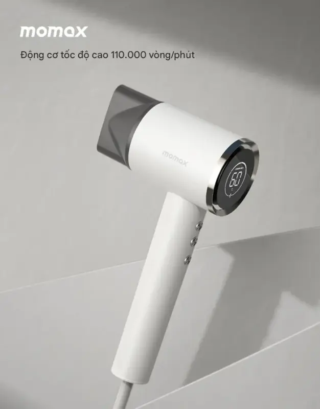 Máy sáy tóc MOMAX HL10UK ION siêu tốc Ultra Hair - Trải nghiệm sấy tóc chuyên nghiệp và chăm sóc tóc vượt trội với <strong>Máy sấy tóc MOMAX HL10UK</strong> ION siêu tốc Ultra Hair. Công nghệ sấy siêu tốc làm khô tóc cực nhanh, tiết kiệm thời gian đáng kể. <strong>MOMAX HL10UK</strong> tích hợp công nghệ ION âm giúp giảm tĩnh điện, tóc mềm mượt và bóng khỏe hơn. Thiết kế nhỏ gọn, nhẹ, cầm nắm thoải mái. Điều khiển dễ dàng với nhiều chế độ nhiệt và tốc độ gió. An toàn, hiệu quả và chăm sóc tóc tối ưu. Với <strong>Máy sấy tóc MOMAX HL10UK</strong>, bạn sẽ có mái tóc đẹp chuẩn salon ngay tại nhà mỗi ngày.