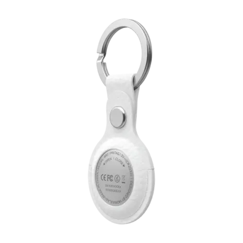 Giá đỡ AirTag MOMAX SR26W Hộp đựng bằng da thuần chay Finder Tag có móc chìa khóa - Hình ảnh 3