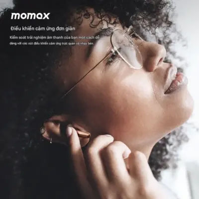 Tai nghe không dây MOMAX BT13 chống ồn 1-Vibe Lite True Wireless - Đắm chìm vào thế giới âm thanh của riêng bạn với <strong>Tai nghe không dây MOMAX BT13</strong> chống ồn 1-Vibe Lite. Công nghệ chống ồn chủ động (ANC) giúp loại bỏ tiếng ồn xung quanh, cho phép bạn tập trung nghe nhạc, podcast hay thưởng thức các cuộc gọi rõ ràng. <strong>MOMAX BT13</strong> mang đến chất âm cân bằng và trải nghiệm đeo thoải mái nhờ thiết kế nhỏ gọn, công thái học. Kết nối không dây True Wireless tiện lợi, pin bền bỉ cùng hộp sạc. Với <strong>Tai nghe không dây MOMAX BT13</strong>, bạn có thể tận hưởng âm thanh chất lượng cao mọi lúc, mọi nơi, không bị làm phiền bởi tiếng ồn môi trường.