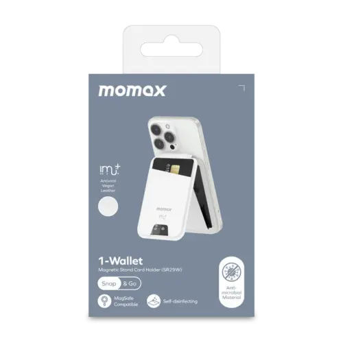 Ví đựng thẻ từ MOMAX SR29W bằng da thuần chay có chân đế - Hình ảnh 3