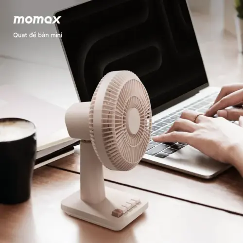 Quạt mini không dây để bàn MOMAX IF20L2 1°Pod siêu êm - Hình ảnh 6