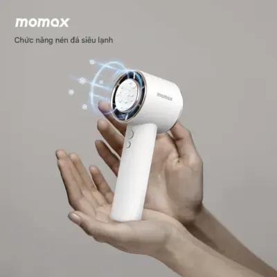 Quạt làm mát di động MOMAX IF15 Ultra Freeze Icy - Tận hưởng cảm giác mát lạnh cực độ ở bất cứ đâu với <strong>Quạt làm mát di động MOMAX IF15</strong> Ultra Freeze Icy. Kết hợp luồng gió mạnh mẽ và công nghệ làm lạnh Icy tiên tiến, <strong>MOMAX IF15</strong> mang đến hơi lạnh sâu, giúp hạ nhiệt cơ thể tức thì trong những ngày nắng nóng. Thiết kế di động, dễ dàng mang theo, lý tưởng cho không gian cá nhân, bàn làm việc, hay khi di chuyển. Pin bền bỉ, sạc tiện lợi, hoạt động êm ái (tùy chế độ). <strong>Quạt làm mát MOMAX IF15</strong> là giải pháp chống nóng hiệu quả, mang lại sự sảng khoái và thoải mái cho bạn trong mùa hè.