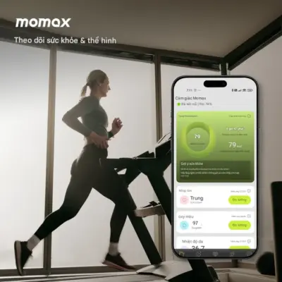 Nhẫn thông minh MOMAX SG2S theo dõi sức khoẻ đa chức năng 1-Sense - Theo dõi sức khỏe của bạn một cách kín đáo và liên tục với <strong>Nhẫn thông minh MOMAX SG2S</strong> 1-Sense. Thiết bị đeo nhỏ gọn và tối giản này theo dõi nhiều chỉ số sức khỏe quan trọng như nhịp tim, giấc ngủ, hoạt động hàng ngày... Công nghệ 1-Sense của <strong>MOMAX SG2S</strong> mang đến dữ liệu chính xác và đáng tin cậy. Pin lâu dài, chống nước, và thiết kế thoải mái khi đeo cả ngày lẫn đêm. Với <strong>Nhẫn thông minh MOMAX SG2S</strong>, bạn sẽ hiểu rõ hơn về cơ thể mình, từ đó đưa ra những điều chỉnh cần thiết để nâng cao sức khỏe và chất lượng cuộc sống.