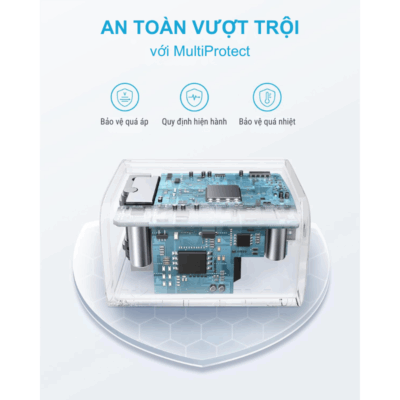 Sạc Nhanh Anker 312 Ace 30W (B2640) Kèm Cáp C to C - Anker B2640 30W Chính Hãng, Giá Tốt - Trải nghiệm tốc độ sạc vượt trội với bộ củ cáp sạc nhanh Anker 312 Ace 30W. Đây là giải pháp sạc toàn diện với củ sạc <strong>Anker B2640 30W</strong> mạnh mẽ, tích hợp công nghệ PowerIQ 3.0 thông minh, cung cấp công suất tối ưu cho mọi thiết bị từ iPhone 15, iPad Pro đến MacBook Air. Thiết kế siêu nhỏ gọn, nhẹ hơn 30% so với sạc gốc, dễ dàng mang theo mọi lúc mọi nơi. <strong>Điểm nổi bật:</strong> <ul> <li><strong>Sạc Nhanh 30W:</strong> Sạc đầy 50% pin iPhone chỉ trong 25 phút.</li> <li><strong>Công nghệ ActiveShield™:</strong> Giám sát nhiệt độ 3 triệu lần mỗi ngày, đảm bảo an toàn tuyệt đối.</li> <li><strong>Siêu nhỏ gọn:</strong> Thiết kế gập tiện lợi, lý tưởng cho du lịch.</li> <li><strong>Trọn bộ tiện lợi:</strong> Đi kèm cáp USB-C to USB-C siêu bền, chịu được 30.000 lần uốn cong.</li> </ul> Cam kết hàng chính hãng Anker 100%, bảo hành 18 tháng. Đặt mua bộ sạc <strong>Anker B2640 30W</strong> ngay hôm nay để không bỏ lỡ những ưu đãi hấp dẫn!