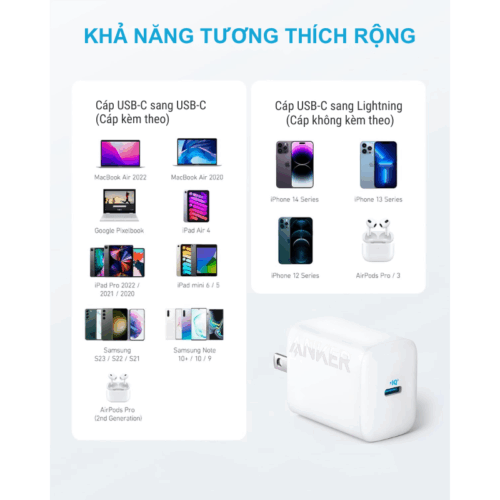 Sạc Nhanh Anker 312 Ace 30W (B2640) Kèm Cáp C to C - Anker B2640 30W Chính Hãng, Giá Tốt - Hình ảnh 6