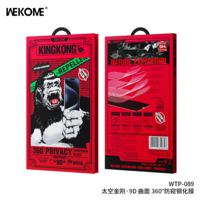 Kính Cường Lực KINGKONG WTP-089 Chống Nhìn Trộm 360 Độ, Chống Vân Tay, Chống Vỡ