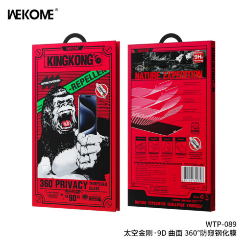 Kính Cường Lực KINGKONG WTP-089 Chống Nhìn Trộm 360 Độ, Chống Vân Tay, Chống Vỡ