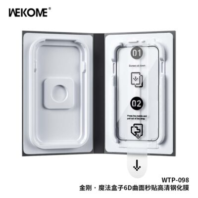 Kính Cường Lực WEKOME WTP-098 Kingkong, Khung Tự Dán, Trong Suốt, Siêu Bền - <p dir="ltr" data-pm-slice="1 1 []">ính cường lực WEKOME <strong>WTP-098</strong>, độ cứng 9H, khung tự dán, trong suốt HD, phủ nano chống vân tay, dầu, nước. Dày 0.33mm, tương thích với nhiều dòng iPhone đời mới.</p>