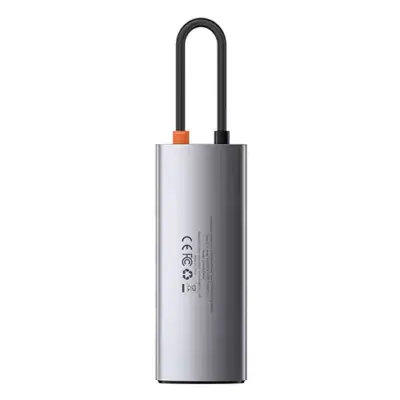 Thiết bị mở rộng hiệu Baseus Metal Gleam Series 6-in-1 Multifunctional Type-C HUB Docking Station - Giải pháp kết nối tinh gọn và mạnh mẽ cho chiếc laptop của bạn - hub chuyển đổi <strong>Baseus Metal Gleam Series 6-in-1</strong>. Với thiết kế vỏ nhôm nguyên khối sang trọng, sản phẩm mở rộng một cổng Type-C thành 6 cổng chức năng quan trọng nhất: HDMI 4K cho hình ảnh sắc nét, 3 cổng USB 3.0 truyền dữ liệu tốc độ 5Gbps, cổng mạng LAN Gigabit cho kết nối internet siêu ổn định và cổng sạc nhanh PD 100W. Đây là lựa chọn lý tưởng để tối ưu hóa không gian làm việc, giúp bạn kết nối đa nhiệm một cách liền mạch và hiệu quả. Nâng cấp trải nghiệm của bạn ngay hôm nay với <strong>Baseus Metal Gleam Series 6-in-1</strong>.