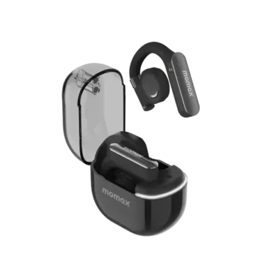 Tai nghe không dây MOMAX BT12 Pill Wave Open-Ear - Trải nghiệm âm nhạc và cuộc gọi chất lượng cao một cách thoải mái và an toàn với <strong>Tai nghe không dây MOMAX BT12</strong> Pill Wave Open-Ear. Thiết kế Open-Ear (mở tai) độc đáo giúp bạn vừa nghe nhạc vừa nhận biết âm thanh xung quanh, lý tưởng khi di chuyển ngoài đường hoặc tập thể dục. <strong>MOMAX BT12</strong> mang đến chất âm rõ ràng, bass nhẹ nhàng và kết nối không dây ổn định. Thiết kế công thái học, đeo thoải mái trong thời gian dài. Pin bền bỉ và hộp sạc tiện lợi. Với <strong>Tai nghe không dây MOMAX BT12</strong>, bạn có thể thưởng thức âm thanh yêu thích mà không bị cô lập khỏi môi trường xung quanh.