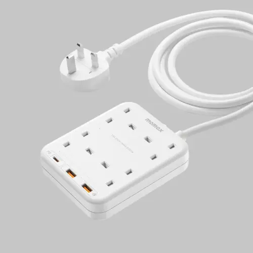 Ổ cắm điện 4 ổ cắm MOMAX US3UK OnePlug có cổng USB - Hình ảnh 4