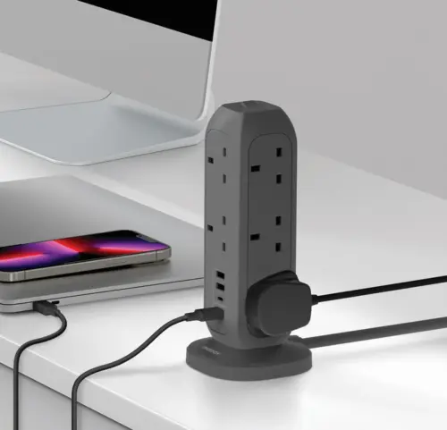 Ổ cắm điện 11 ổ cắm MOMAX US11UK OnePlug có cổng USB - Hình ảnh 2