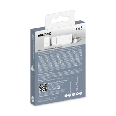 Ví đựng thẻ từ MOMAX SR29W bằng da thuần chay có chân đế - Đơn giản hóa cuộc sống hàng ngày và nâng cao trải nghiệm sử dụng điện thoại với <strong>Ví đựng thẻ từ tính MOMAX SR29W</strong> có chân đế. Phụ kiện 2 trong 1 này kết hợp ví đựng thẻ tiện lợi với chân đế dựng máy tích hợp, gắn chặt vào mặt lưng iPhone (tương thích MagSafe) hoặc điện thoại khác qua nam châm mạnh mẽ. <strong>MOMAX SR29W</strong> được chế tác từ da thuần chay cao cấp, mang đến vẻ ngoài sang trọng và bền bỉ. Bạn có thể dễ dàng mang theo những chiếc thẻ quan trọng nhất (thường 1-3 thẻ) và dựng điện thoại rảnh tay xem phim, gọi video ở mọi góc độ. Thiết kế mỏng gọn, sang trọng. Với <strong>MOMAX SR29W</strong>, bạn sẽ có được sự tiện lợi, tối giản và linh hoạt chưa từng có.