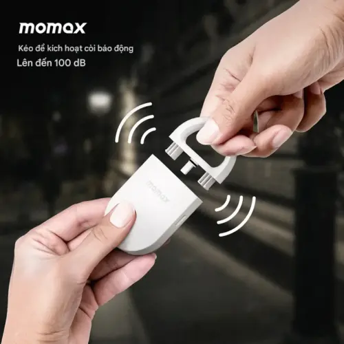 Báo động chống trộm cá nhân MOMAX BR17 PinBuzz có thể sạc lại với Find My Locator - Hình ảnh 5