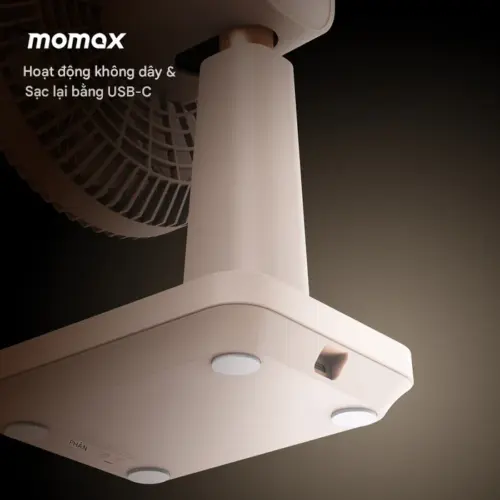 Quạt mini không dây để bàn MOMAX IF20L2 1°Pod siêu êm - Hình ảnh 4