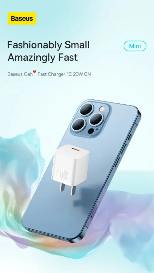 Củ sạc nhanh Baseus GaN5 Fast Charger 1C 20W - Hình ảnh 5