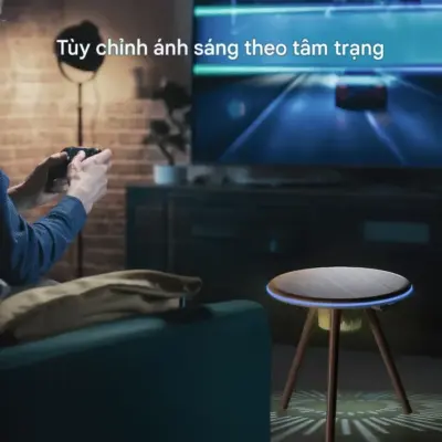 Bàn thông minh MOMAX QC7W đa chức năng Cymbal có thể gập lại với sạc không dây, loa, cổng USB-C và hiệu ứng đèn LED - Biến không gian sống của bạn trở nên hiện đại và tiện lợi hơn với <strong>Bàn thông minh đa năng MOMAX QC7W</strong> Cymbal. Chiếc bàn này không chỉ có thiết kế gập gọn tiết kiệm diện tích mà còn tích hợp nhiều công nghệ đỉnh cao: sạc không dây tiện lợi cho smartphone, loa Bluetooth chất lượng cao để giải trí, cổng USB-C để sạc các thiết bị khác và hiệu ứng đèn LED đẹp mắt tạo không khí. <strong>MOMAX QC7W</strong> là giải pháp hoàn hảo cho những căn hộ nhỏ, phòng trọ, hoặc bất cứ ai cần một chiếc bàn đa năng, phong cách và dễ dàng di chuyển. Trải nghiệm sự tiện nghi vượt trội cùng <strong>Bàn thông minh MOMAX QC7W</strong>.