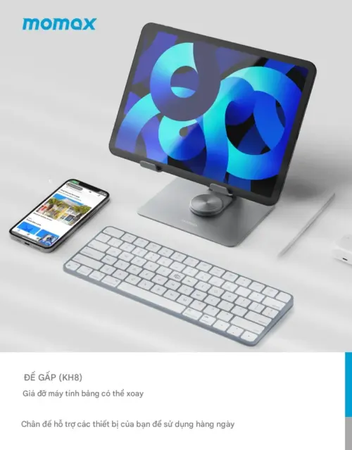Giá đỡ máy tính bảng xoay gấp MOMAX KH8 - Hình ảnh 8