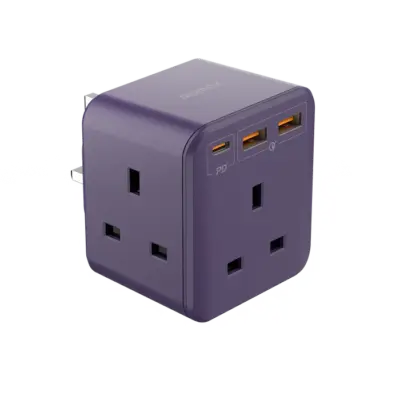 Ổ cắm mở rộng MOMAX US8UK OnePlug 3 Oulet 20W - Giải quyết vấn đề thiếu ổ cắm và sạc chậm với <strong>Ổ cắm mở rộng MOMAX US8UK</strong> OnePlug 3 Outlet 20W. Thiết kế nhỏ gọn tích hợp 3 ổ cắm chuẩn UK và các cổng sạc USB với tổng công suất 20W (hỗ trợ sạc nhanh). <strong>MOMAX US8UK</strong> cho phép bạn cấp nguồn cho nhiều thiết bị cùng lúc một cách an toàn và hiệu quả. Dù ở nhà, văn phòng hay khi đi du lịch đến các quốc gia sử dụng ổ cắm UK, <strong>MOMAX US8UK</strong> là phụ kiện tiện lợi không thể thiếu. Tích hợp các tính năng bảo vệ an toàn, mang lại sự an tâm khi sử dụng.