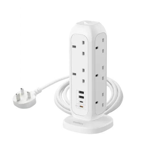 Ổ cắm điện 11 ổ cắm MOMAX US11UK OnePlug có cổng USB - Hình ảnh 4