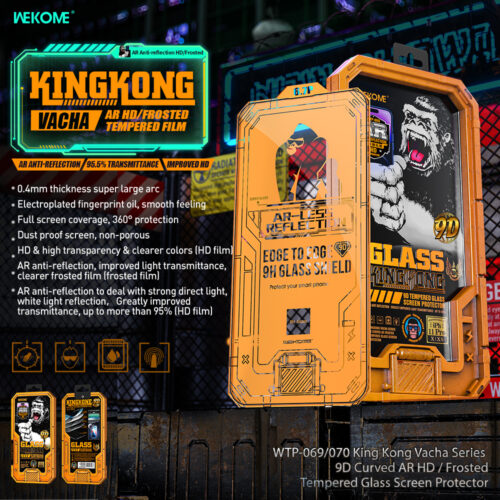 Kính Cường Lực WEKOME WTP-069 Kingkong, Phủ AR Chống Lóa, Lọc Ánh Sáng, Full Màn Hình - Hình ảnh 2
