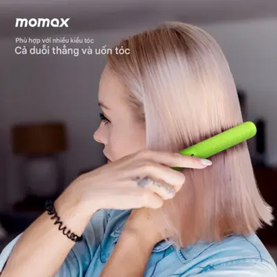 Máy duỗi tóc không dây MOMAX HL17 mini 1-Care Styler - Tạo kiểu tóc thẳng mượt, hoàn hảo mọi lúc mọi nơi với <strong>Máy duỗi tóc không dây MOMAX HL17</strong> mini 1-Care Styler. Thiết kế không dây siêu nhỏ gọn và nhẹ, <strong>MOMAX HL17</strong> lý tưởng để mang theo khi đi làm, đi du lịch hoặc cho những lần chỉnh sửa nhanh. Công nghệ làm nóng tiên tiến (thường là gốm) giúp làm nóng nhanh và bảo vệ tóc. Pin sạc tích hợp cung cấp đủ năng lượng cho các lần tạo kiểu. An toàn, tiện dụng và hiệu quả, <strong>Máy duỗi tóc không dây MOMAX HL17</strong> là phụ kiện làm đẹp không thể thiếu của bạn.