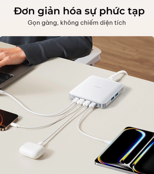 Sạc Để Bàn 6 Cổng Anker Nano 130W - A2155 - Hình ảnh 4