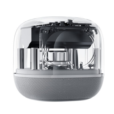 Loa bluetooth hiệu Baseus AeQur V2 - Trải nghiệm sự tiện nghi tối thượng với loa đa năng <strong>Baseus AeQur V2</strong>. Đây không chỉ là một chiếc loa bluetooth, mà còn là một trạm sạc không dây 15W mạnh mẽ, một chiếc đồng hồ LED hiển thị thời gian và một chiếc đèn ngủ với ánh sáng dịu nhẹ. Thưởng thức âm thanh vòm 360° sống động lan tỏa khắp không gian, kết nối nhanh chóng qua Bluetooth 5.0 hoặc NFC một chạm. Thiết kế tối giản, sang trọng của <strong>Baseus AeQur V2</strong> biến nó thành một món đồ trang trí công nghệ tinh tế cho bàn làm việc hay đầu giường của bạn. Tích hợp mọi thứ bạn cần vào một thiết bị duy nhất, giải phóng không gian và đơn giản hóa cuộc sống của bạn.