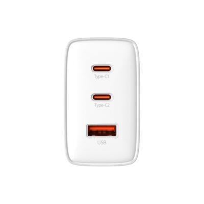 Sạc nhanh hiệu Baseus Cube Pro 2C+U 65W EU - Giải phóng sức mạnh sạc tối thượng với củ sạc <strong>Baseus Cube Pro 2C+U 65W EU</strong>. Được trang bị công nghệ GaN tiên tiến, sản phẩm mang lại công suất 65W mạnh mẽ trong một thân hình siêu nhỏ gọn, có khả năng sạc nhanh cho cả laptop (MacBook, Dell, HP) và 2 thiết bị khác cùng lúc. Với 2 cổng USB-C và 1 cổng USB-A, đây là giải pháp "tất cả trong một" thay thế toàn bộ những củ sạc cồng kềnh khác của bạn. Công nghệ phân phối dòng điện thông minh BPS II và các tính năng bảo vệ toàn diện đảm bảo sạc nhanh, an toàn và hiệu quả. Hãy đơn giản hóa cuộc sống của bạn với <strong>Baseus Cube Pro 2C+U 65W EU</strong>.