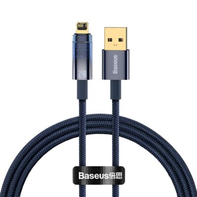 Cáp sạc nhanh tự ngắt hiệu Baseus Explorer Series USB to IP 2.4A 1m